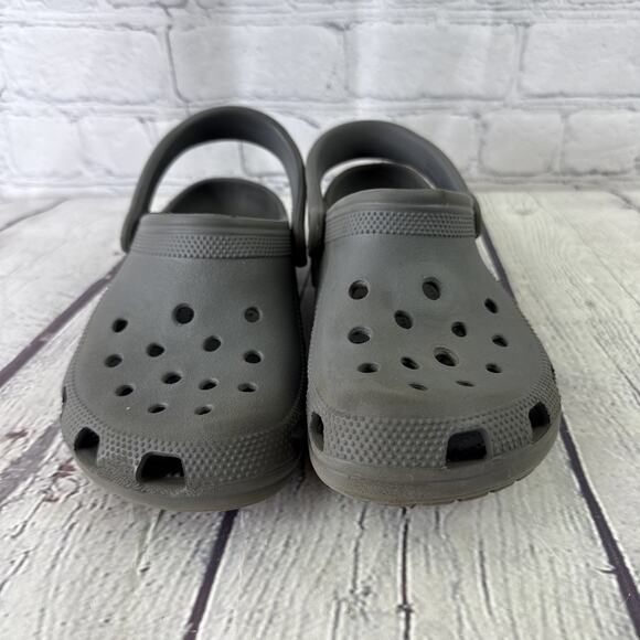 Original Crocs 10001 Unisex Men 4 Women 6 Rubber Slip On Shoes Boat Grey Gray - Picture 2 of 10